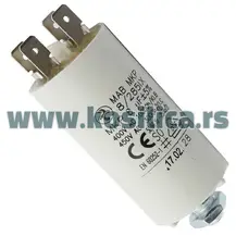 Kondenzator električne kosilice 8μF 2 izlaza - 970
