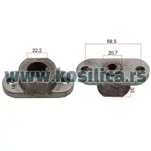 Nosač noža kosilice MTD - 22,2x20,7x18x30x68,5 mm - 1590