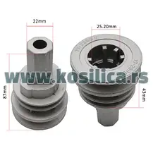 Nosač noža kosilice Castelgarden samohodne - 25,2x22x43x87 mm - 1190