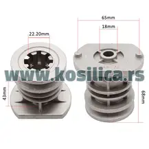 Nosač noža kosilice Castelgarden samohodne - 22,2x18x43x68x65 mm - 990