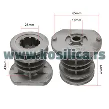 Nosač noža kosilice Castelgarden samohodne - 25x18x43x68x65 mm - 900