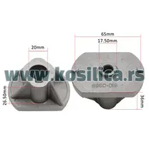 Nosač noža kosilice Castelgarden - 20x18x27x39x65 mm - 450
