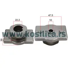 Nosač noža kosilice Husqvarna JET 49 50 - 22,2x10x25x30x47,5 mm - 790