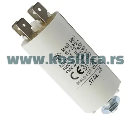 Kondenzator električne kosilice 8μF 2 izlaza - 970