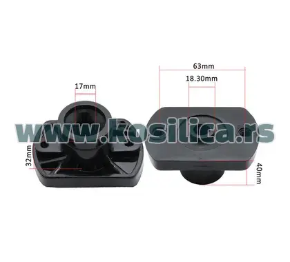 Nosač noža električne kosilice Castelgarden - 17x18,3x32x40x63 mm - 370