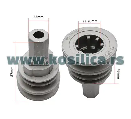 Nosač noža kosilice Castelgarden samohodne - 22,2x22x43x87 mm - 1390