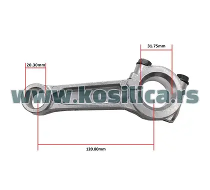 Klipnjača Briggs & Stratton 11 do 12,5 KS kosa 31,75 mm 490348 Willtek - 1770